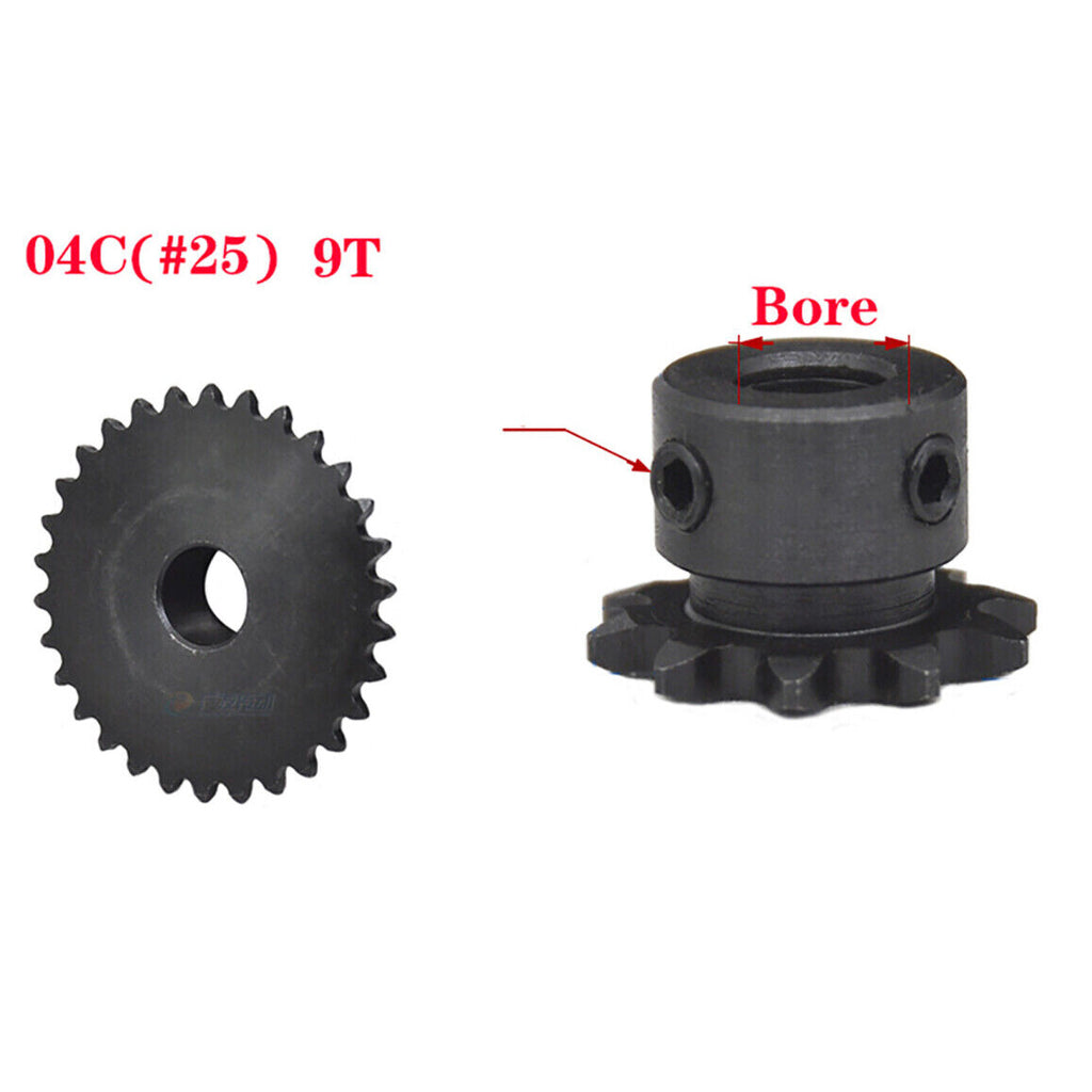 04C 9T 45# Steel Chain Sprocket Roller Chain Sprockets Bore 8mm