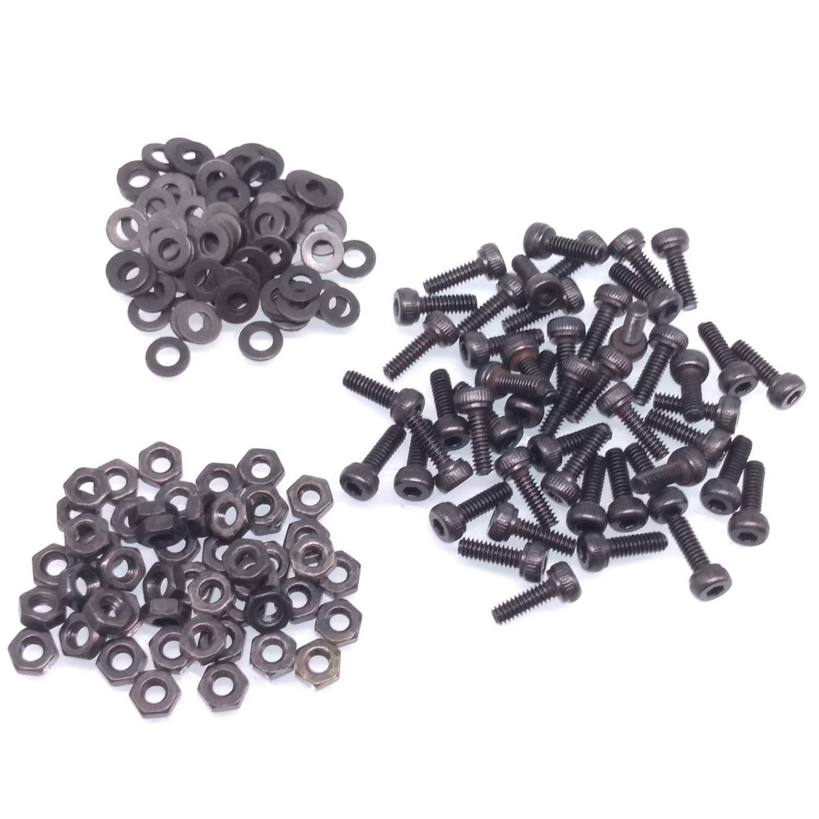 200x M2 x 8mm Socket Head Cap Screws Alloy Steel Allen Socket Drive Nuts Washers