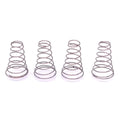 4pcs Wire dia 0.4mm Steel Coil Conical Helical Compression Spring Length 15mm