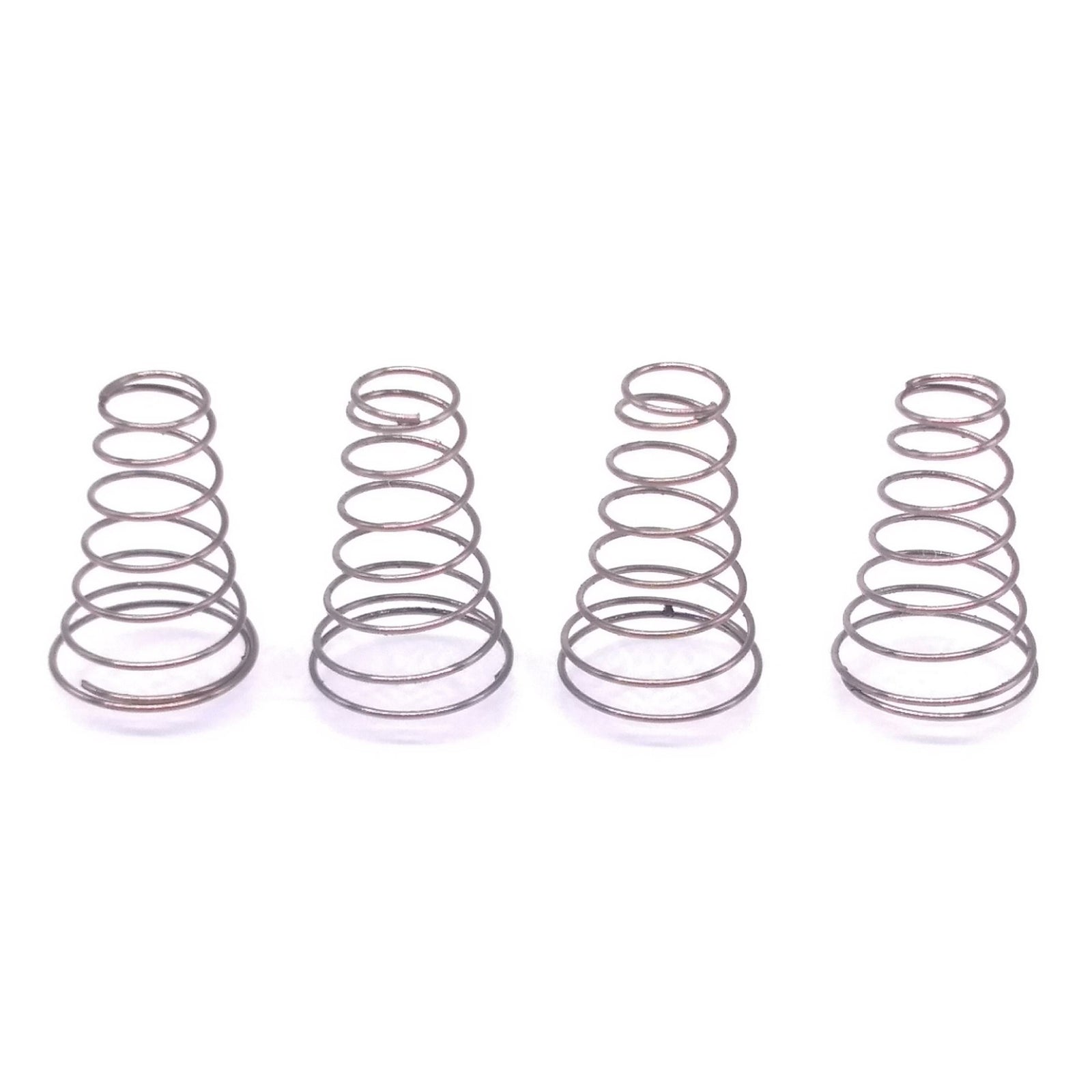 4pcs Wire dia 0.4mm Steel Coil Conical Helical Compression Spring Length 15mm