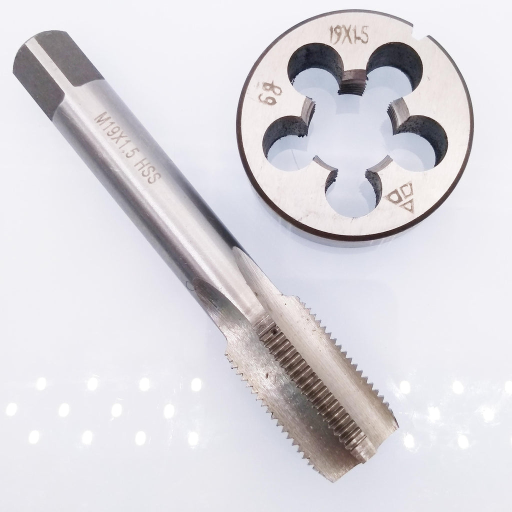 AU Stock HSS M19 x 1.5mm Tap & M19 x 1.5mm Die Metric Thread Right Hand