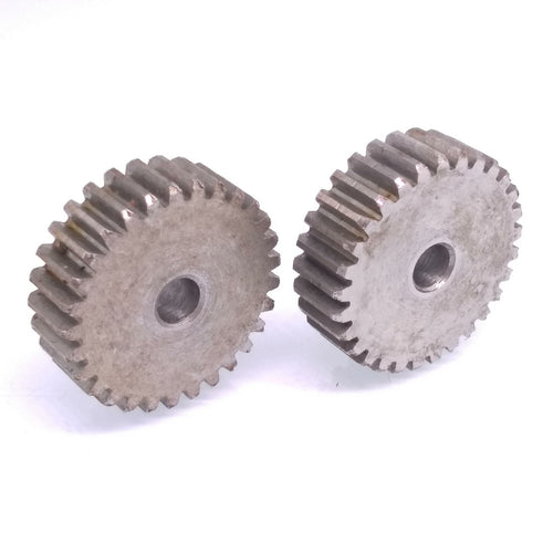 2pcs 1 Mod 30T Spur Gear 45# Steel Motor Pinion Gear Thickness 10mm