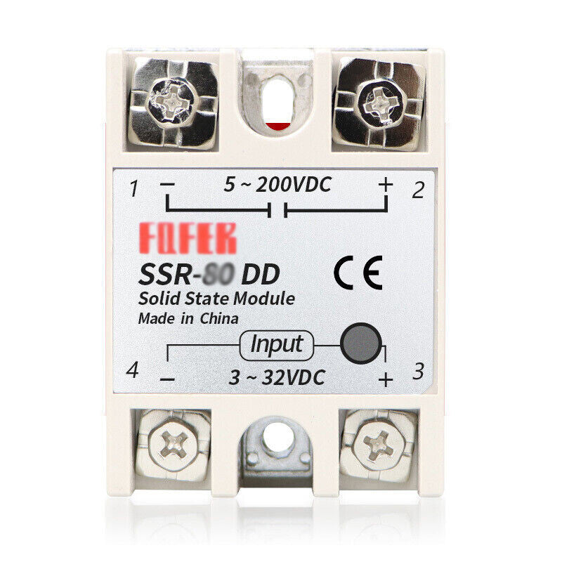 AU Stock DC to DC Solid State Relay Module SSR-100DD 3-32V DC, 5-200V DC New