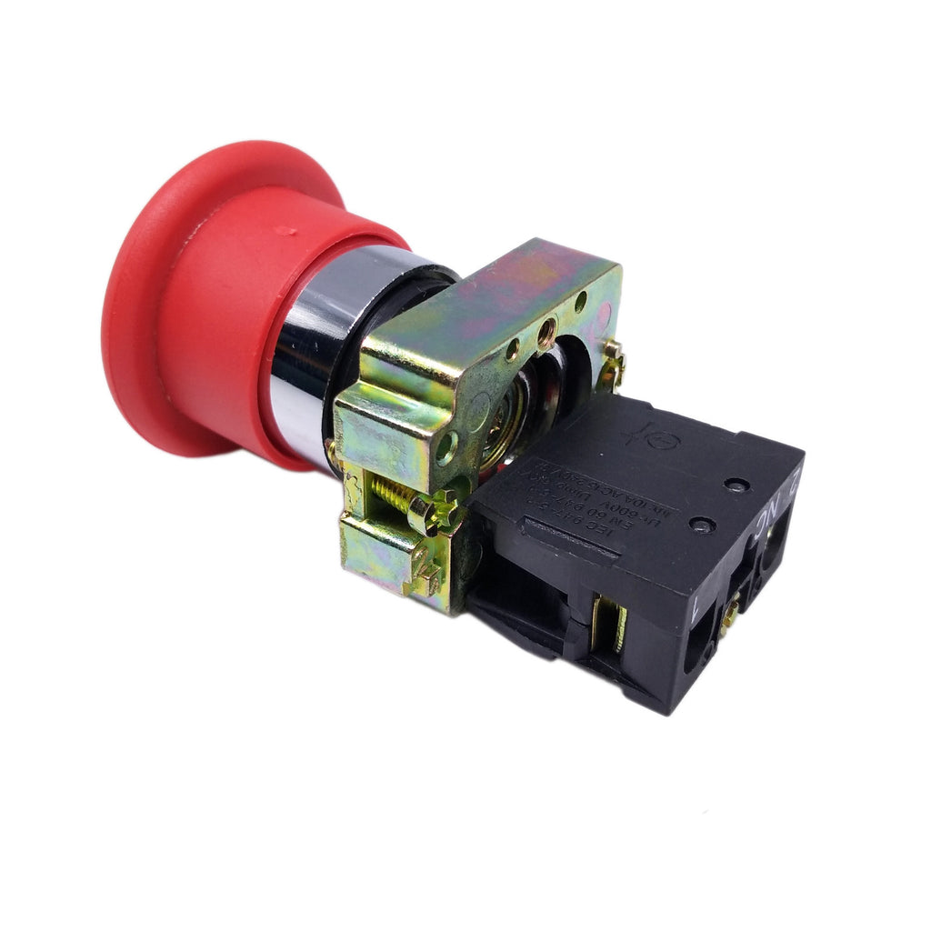 XB2-BC42C 1 NC Momentary Mushroom Head Push Button Switch N/C Red