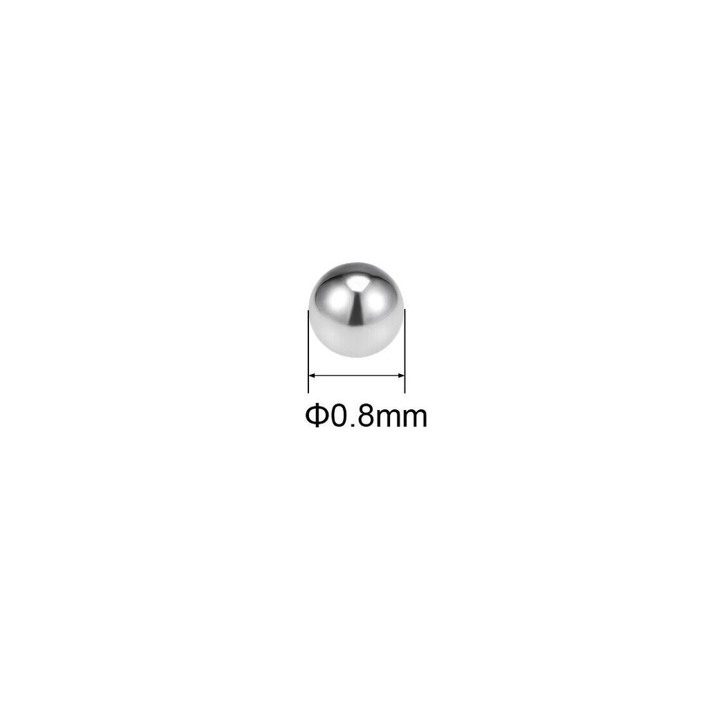 100pcs 0.8mm Bearing Balls 304 Stainless Steel G100 Precision Balls