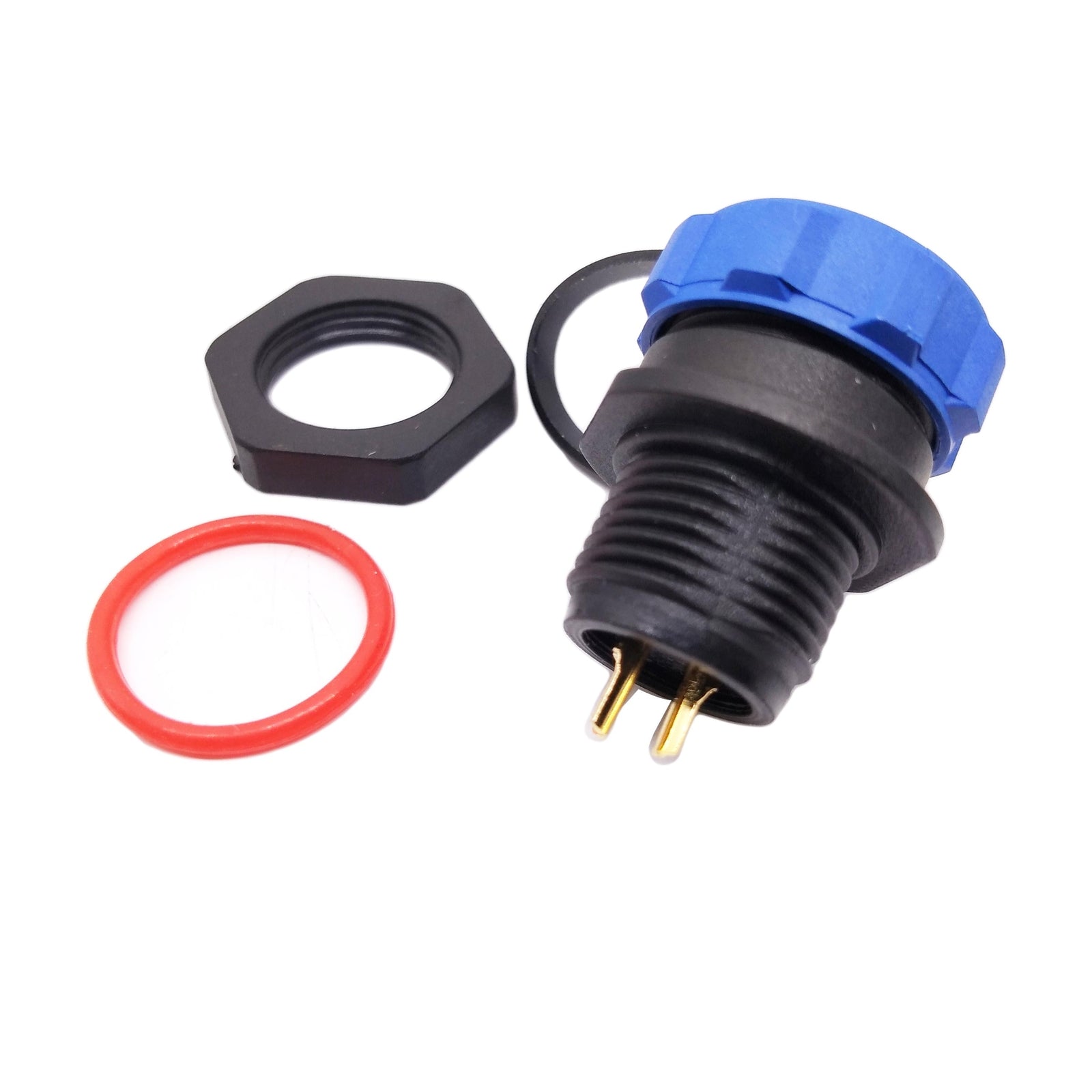 2 Pins Waterproof IP68 Aviation Cable Circular Connector Panel Mount
