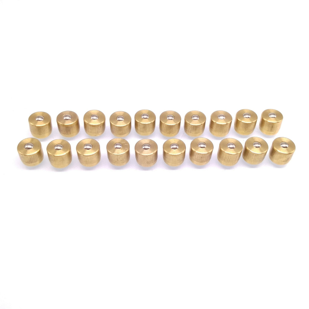 AU Stock 20pcs M8 x 8mm Copper Press In Fit Ball Type Oil Cup Oiler Lathe Motor