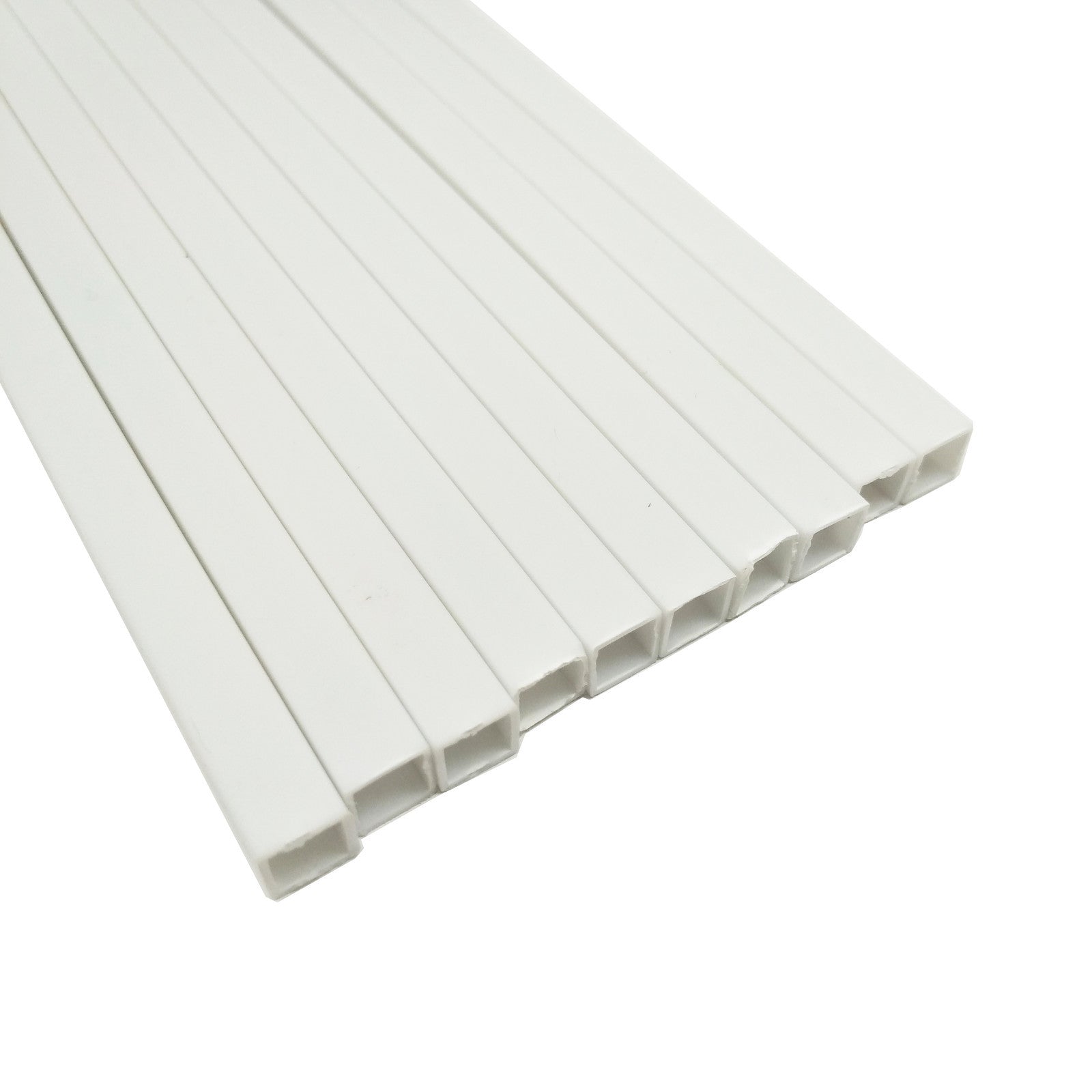 US Stock 10x ABS Styrene Plastic Rectangular Square Tube Model Layout 6mmx9.84"