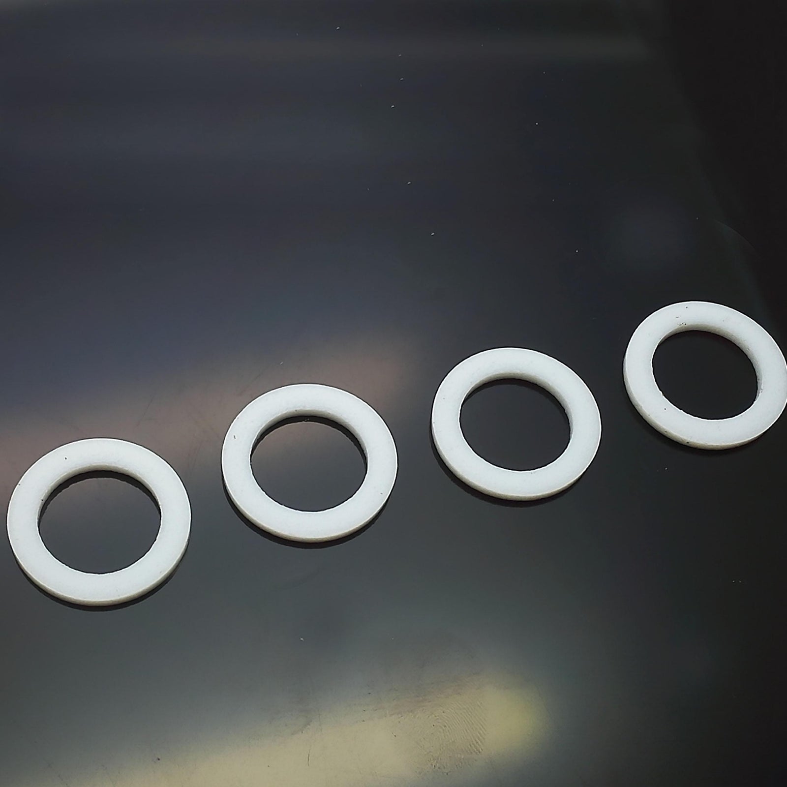 10pcs New Polytetrafluoroethylene PTFE Washer Gasket 3/4" 24mm x 16mm x 2mm