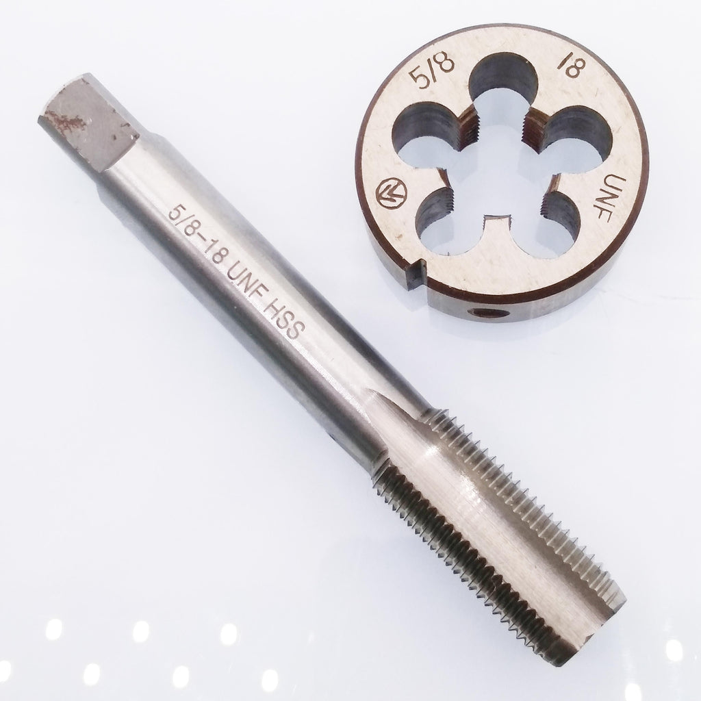 US Stock HSS 5/8-18 UNF Tap & 5/8-18 UNF Die Right Hand