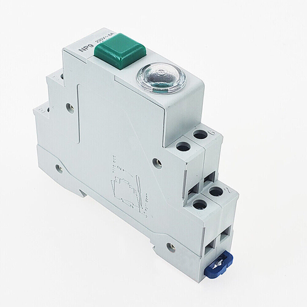 Din Rail Mounting Momentary Push Button Switch Normally Open /Closed 2NO 1NC NP9