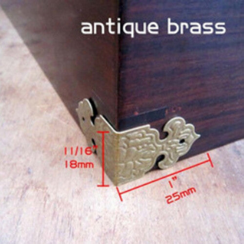 12X Decorative Jewelry Chest Wine Gift Box Wood Table Desk Corner Edge Protector