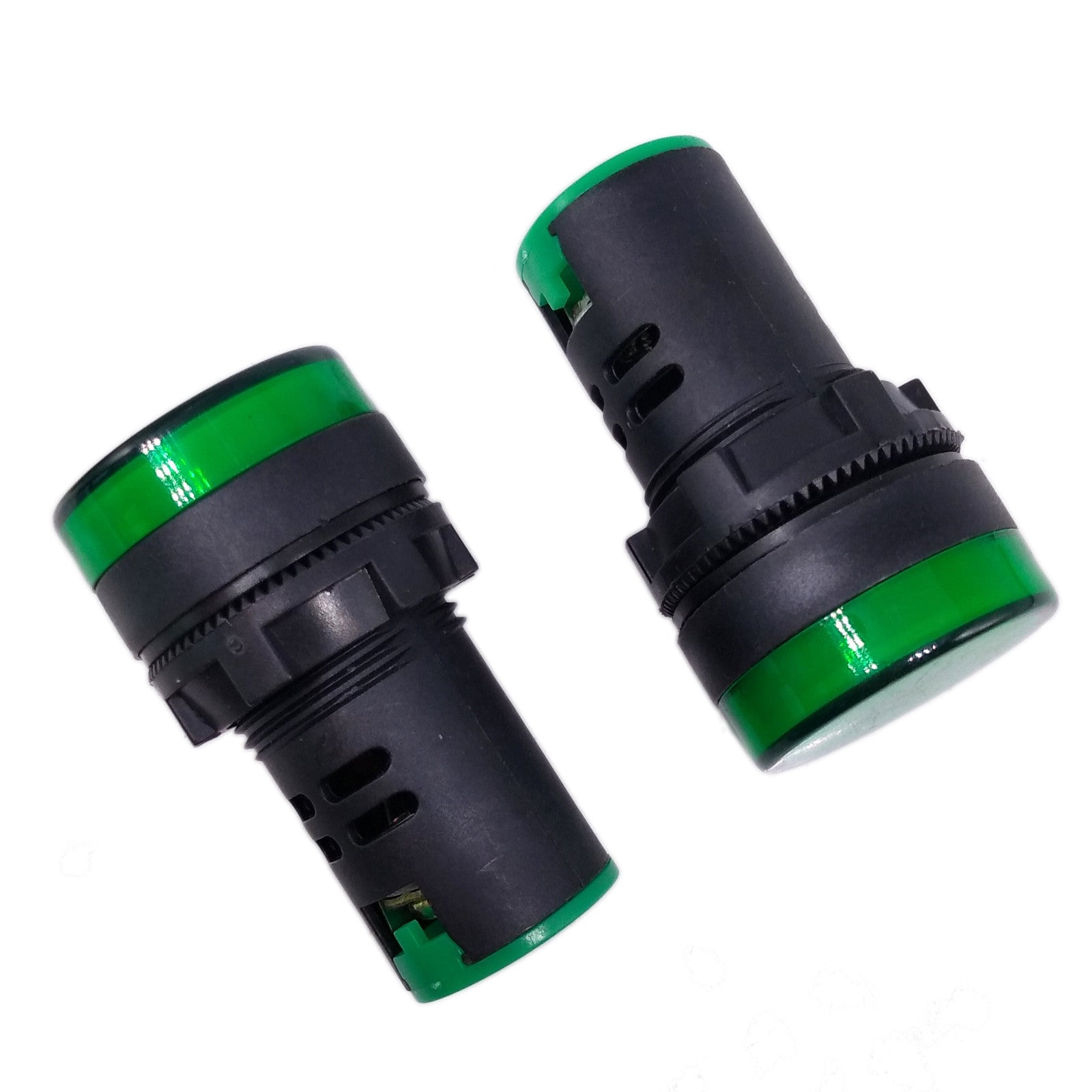 US Stock 5pcs Green LED Power Indicator Signal Light AC DC 24V 22mm AD16-22DS