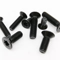 10pcs M6 x 20mm Black Six-Lobe Torx Head Flat Countersunk Screw Bolt