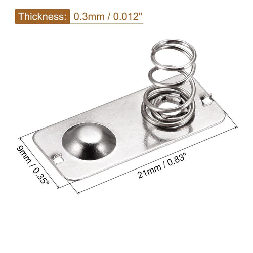 10pcs Battery Spring Plate AAA Contact Nickel Plated 21mm x 9mm for DIY
