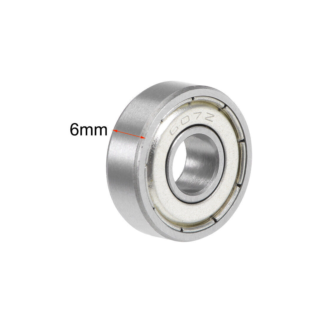 2pcs 607ZZ Deep Groove Ball Bearing 6x19x7mm Double Shield Chrome Bearing