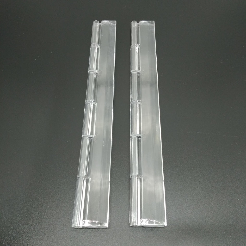 US Stock 2pcs Clear PMMA Acrylic Plastic Folding PMMA Hinge 200 x 42mm