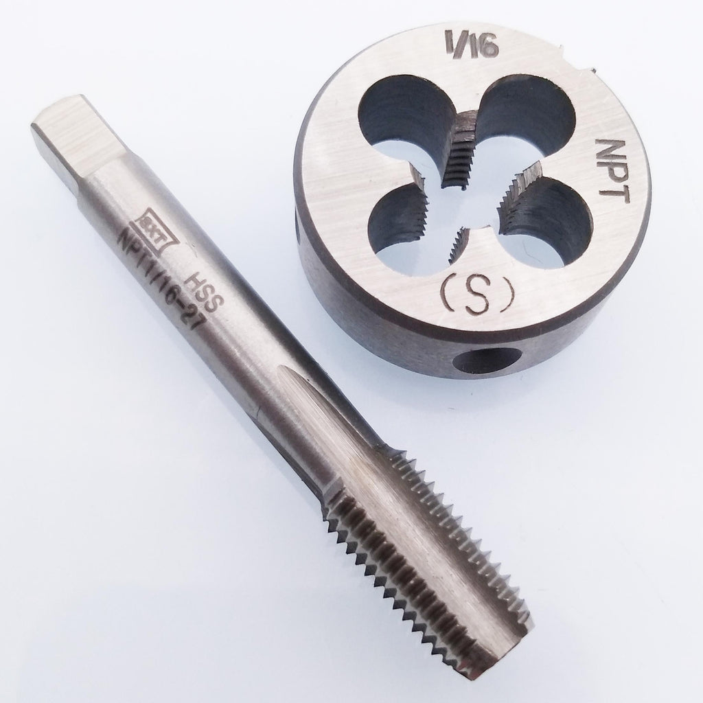 HSS 1/16-27 NPT Tap & 1/16-27 NPT Die Right Hand