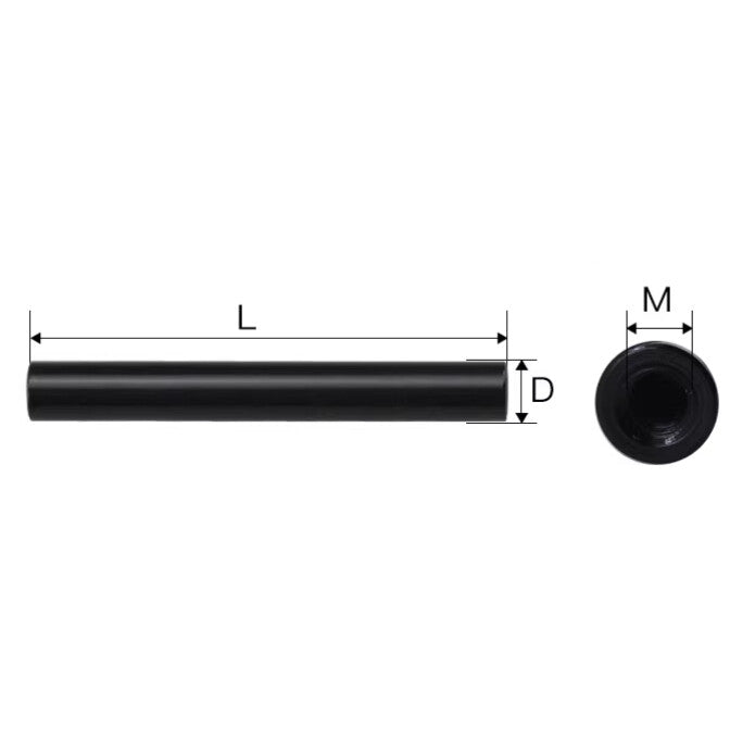 10pcs M2.5 Round Threaded Standoff Spacer Nuts Rod L10mm D4mm Anodized Aluminum