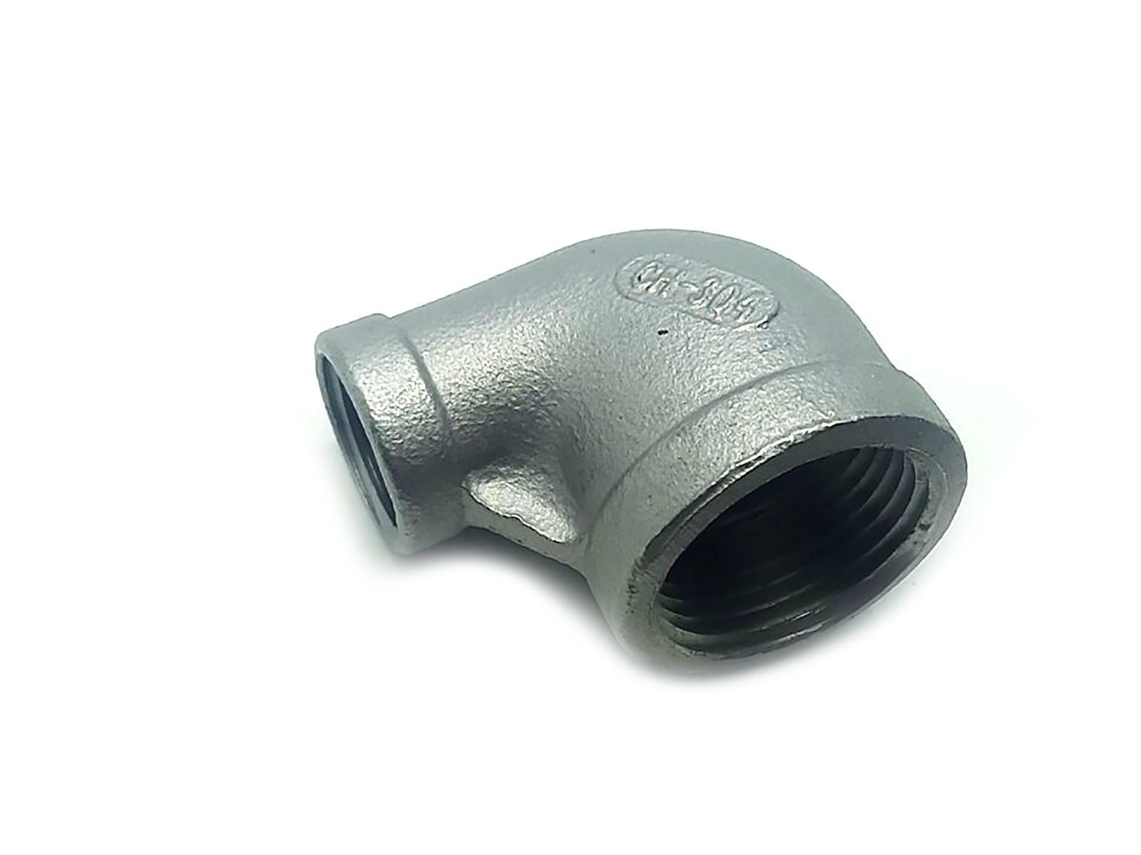 3/4" x 3/8" Female Street Elbow Threaded Pipe Fitting Stainless Steel 304 NPT
