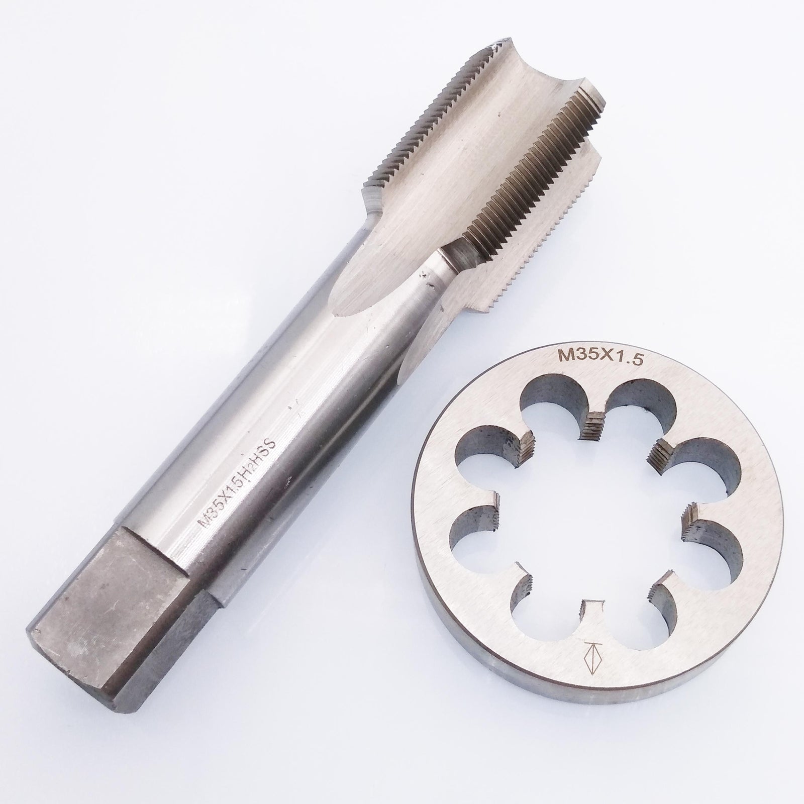 HSS M35 x 1.5mm Tap & M35 x 1.5mm Die Metric Thread Right Hand