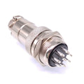 1Set GX20 8Pin 20mm Panel Mounting Metal Aviation Connector Plug + Socket