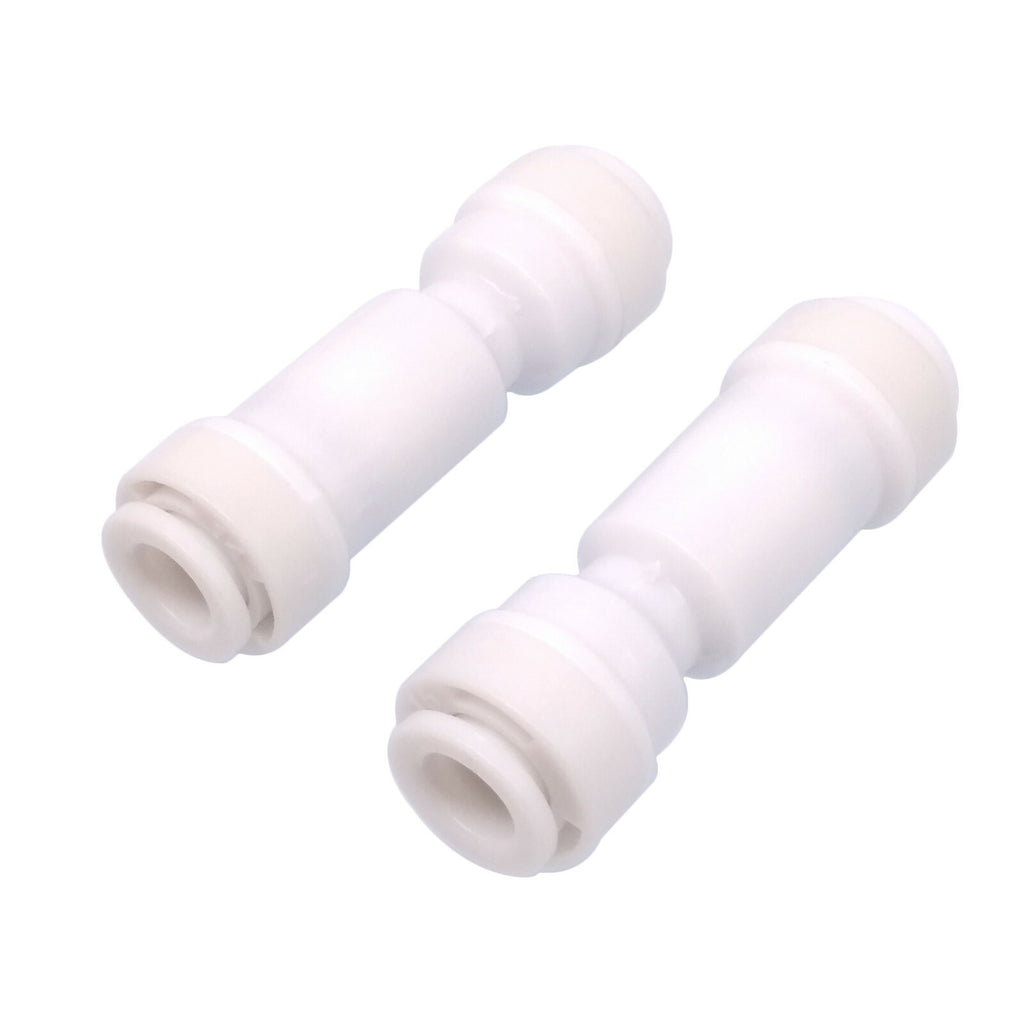 2pcs 1/4" to 1/4" Tube Straight Quick Connect Check Valve Push Fit