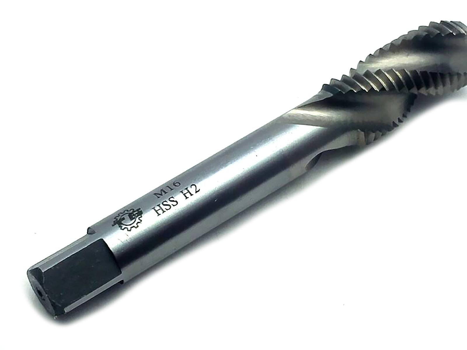 US Stock HSS 16mm x 2 Metric Spiral Tap Right Hand Thread M16 x 2mm Pitch