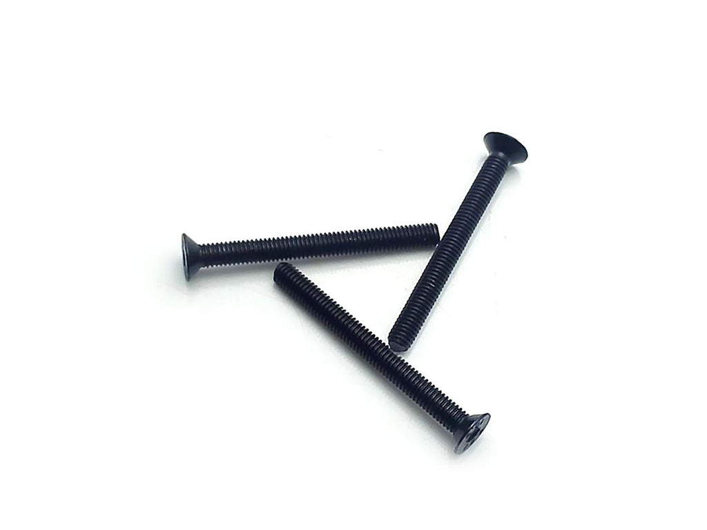 US Stock 50x M3 x 30mm Grade 10.9 Flat Countersunk Hex Socket Bolts Screws Black