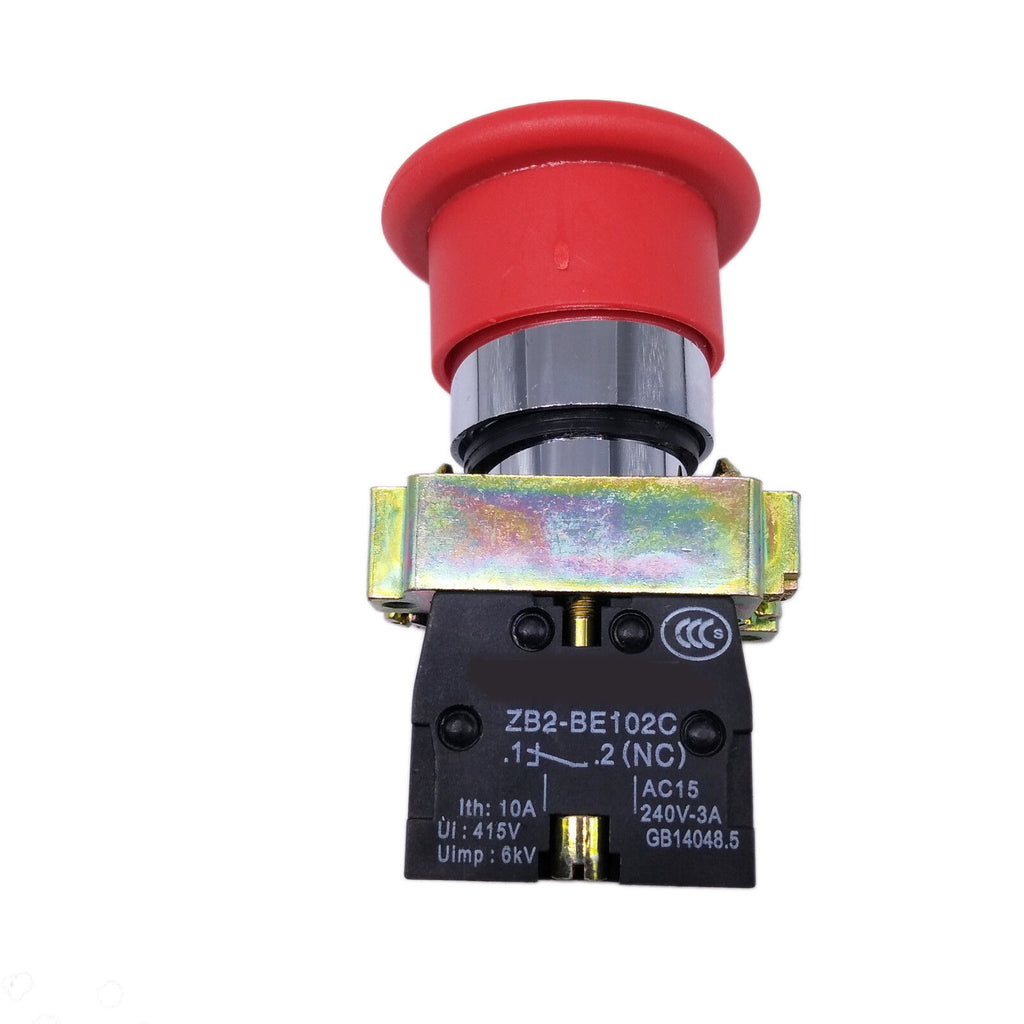 AU Stock  XB2-BC42C 1 NC Momentary Mushroom Head Push Button Switch N/C Red