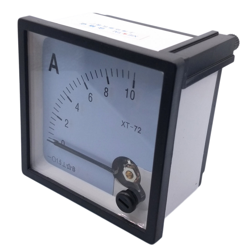 US Stock DC 0 ~ 10A Analog AMP Current Pointer Needle Panel Meter Ammeter XT-72