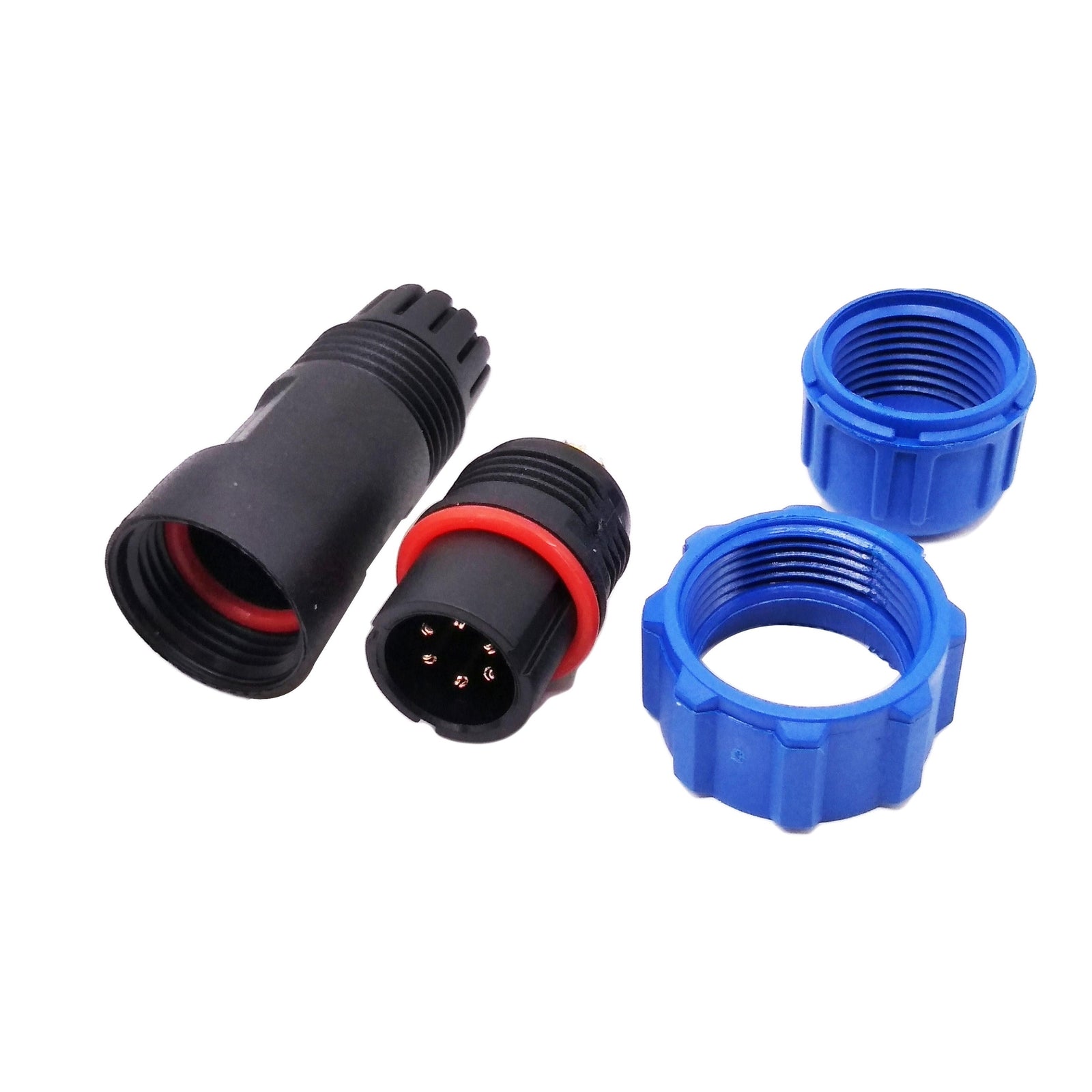 US Stock 6 Pins Waterproof IP68 Aviation Cable Circular Connector Panel Mount