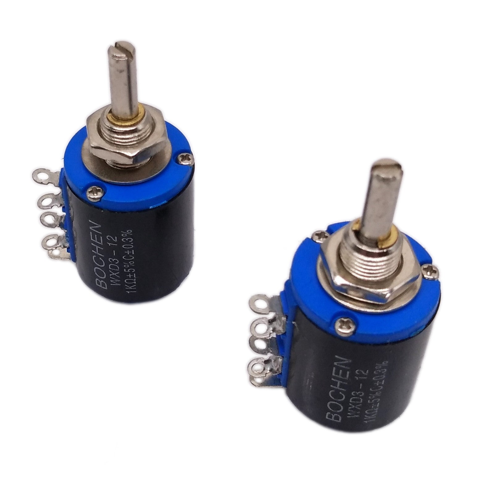 US Stock 2pcs 1K ohm WXD3-12 Rotary Multi-turn Wirewound Precision Potentiometer