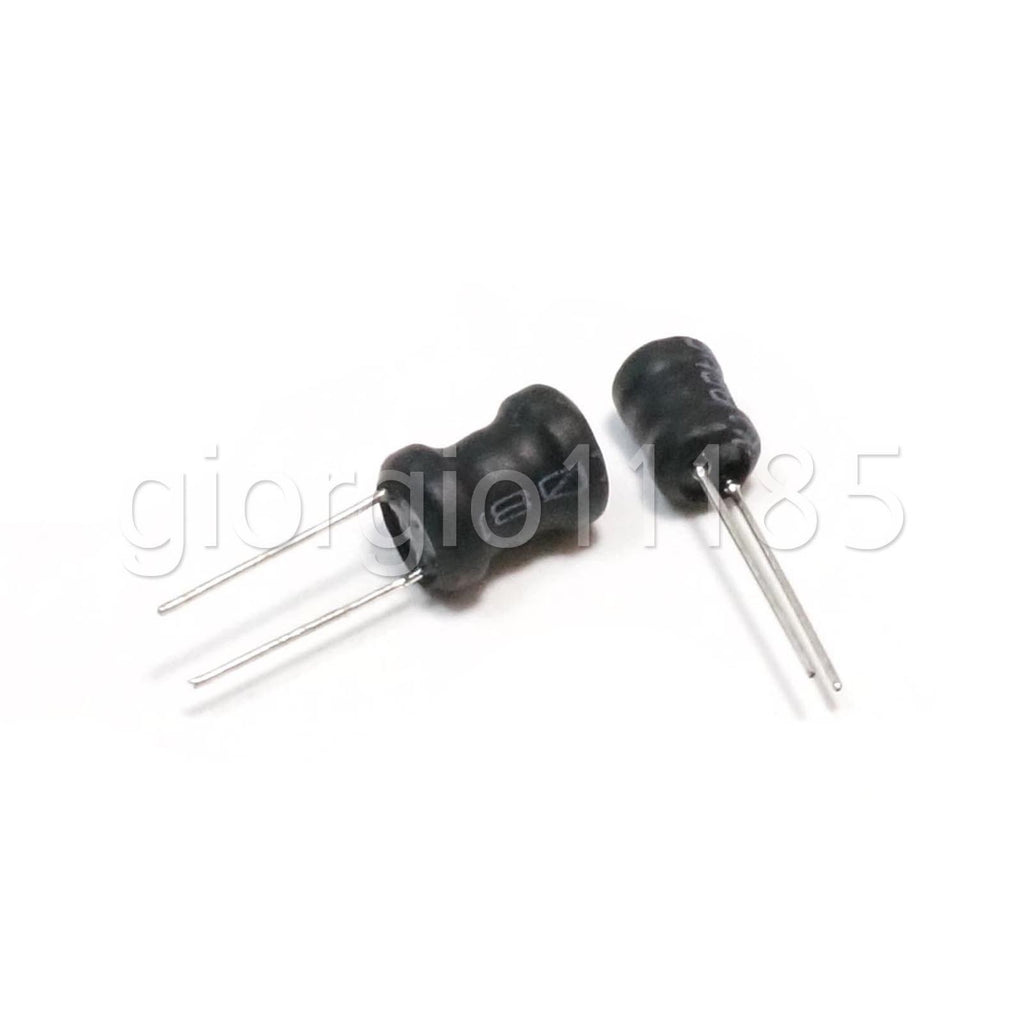 US Stock 10pcs 220uH 221 Inductor Choke Radial Lead Power Inductor 8mm x 10mm