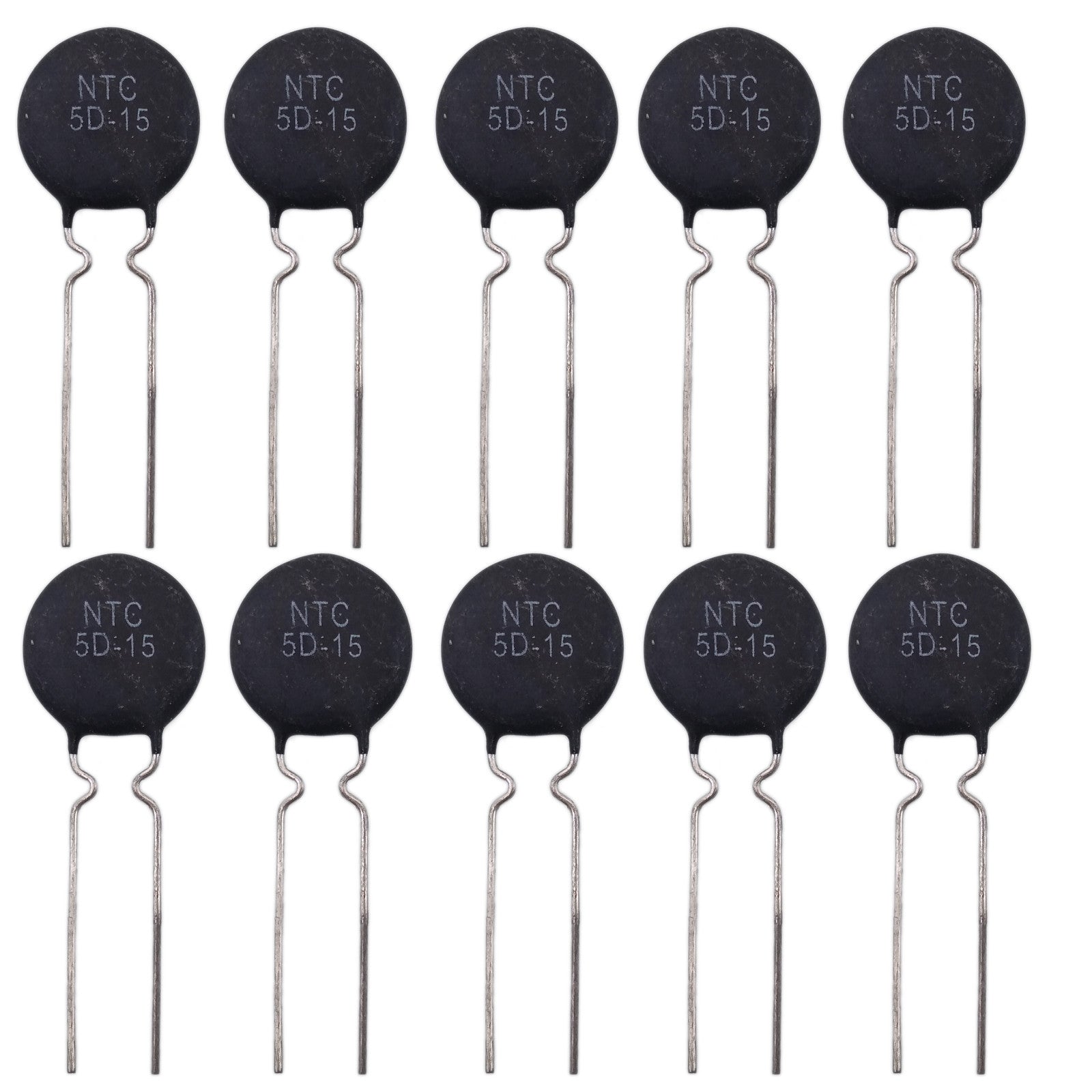 US Stock 10pcs NTC 5D-15 Thermistor Resistor In Rush Current Limiter 5 Ohms 15mm