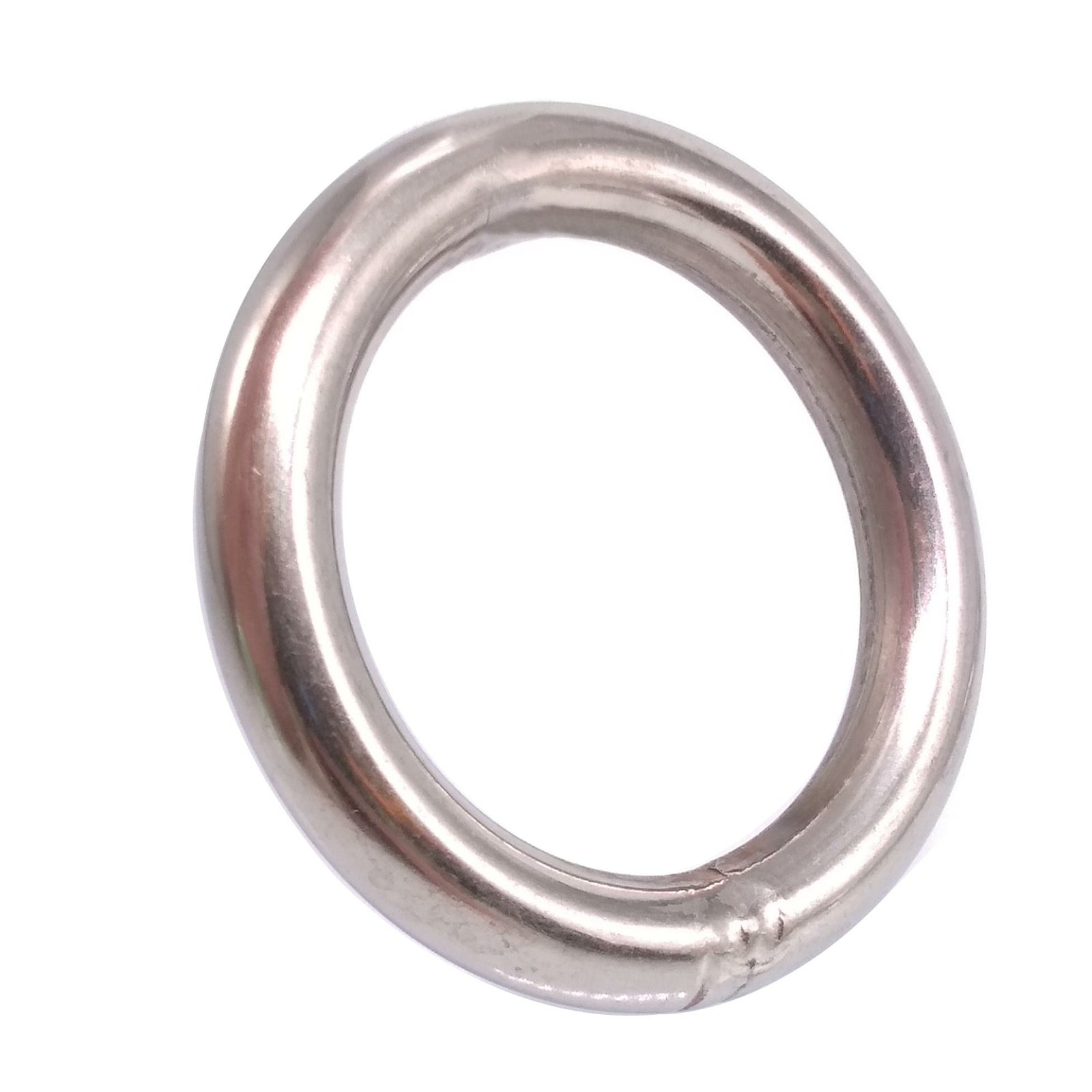 5pcs 304 Stainless Steel Seamless Metal O Ring Welded Round OD 40mm Wire Dia 6
