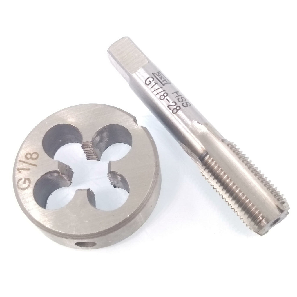 US Stock HSS G1/8-28 Tap & G1/8-28 Die Right Hand