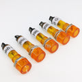 US Stock 5x Yellow XD10 12V DC 10mm Power Signal Indicator Light Mini Pilot Lamp