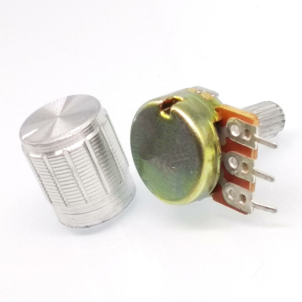 USStock 10Units 5K B5K OHM Linear Taper Rotary Potentiometer POT Silver Knob
