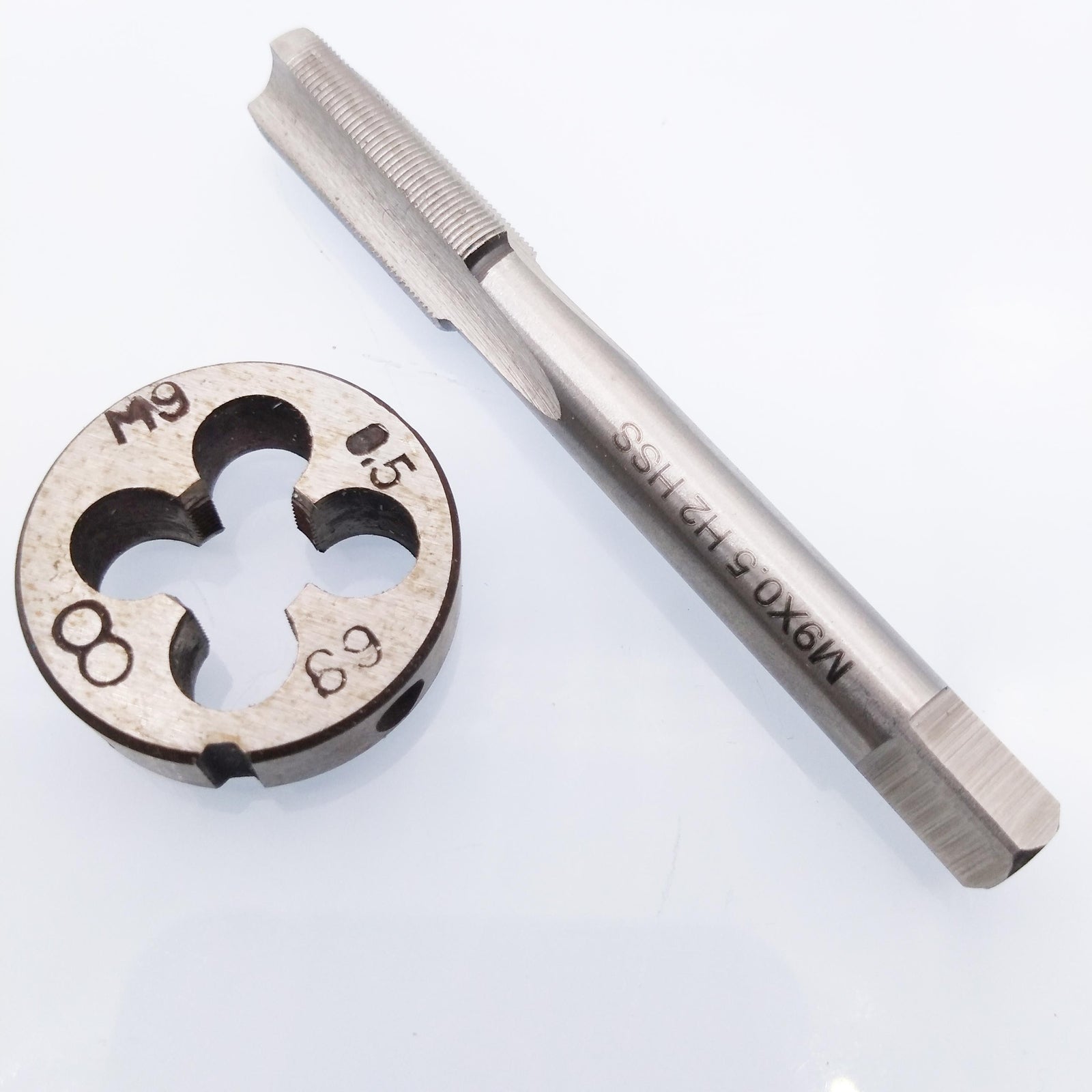 AU Stock HSS M9 x 0.5mm Tap & M9 x 0.5mm Die Metric Thread Right Hand