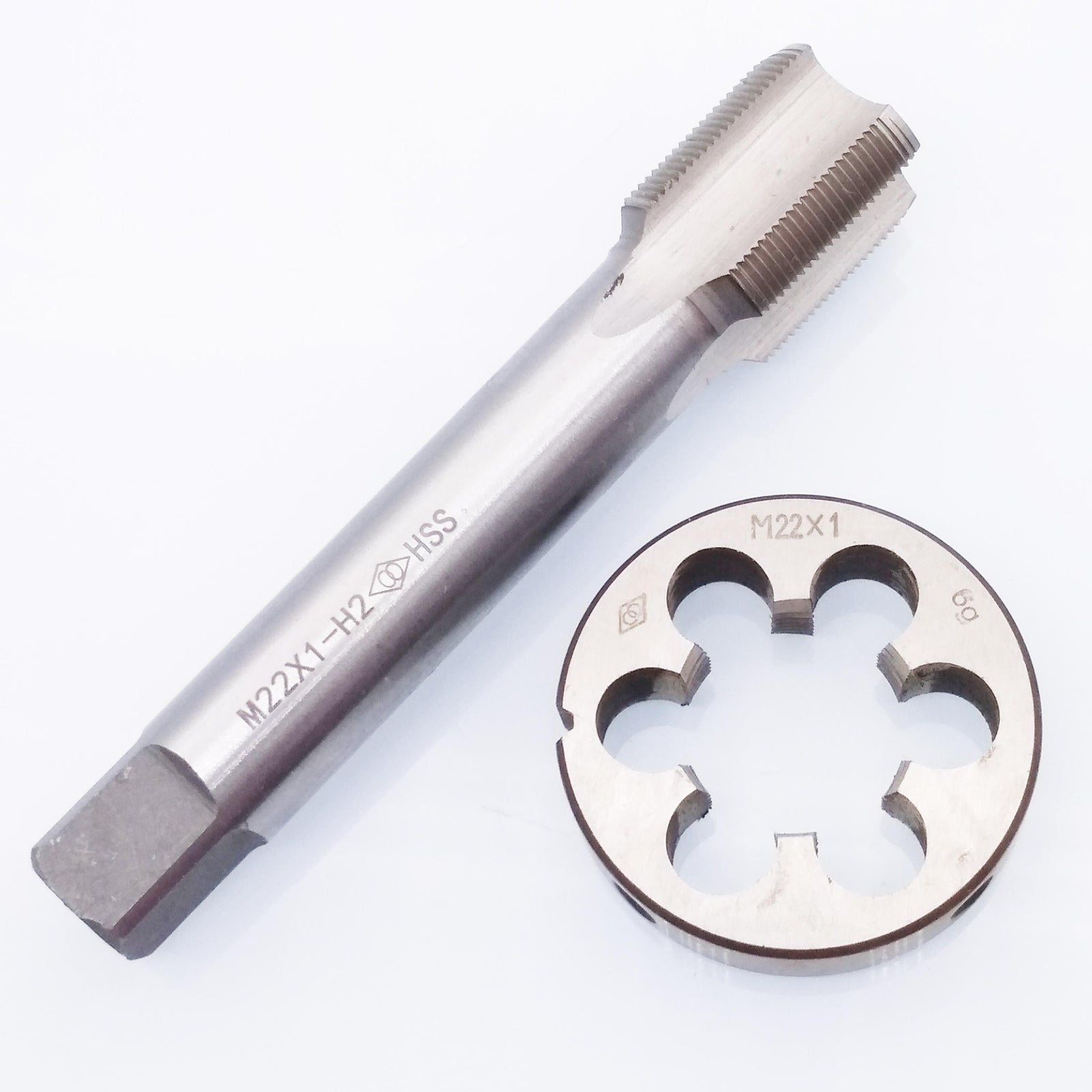 AU Stock  HSS M22 x 1mm Tap & M22 x 1.0mm Die Metric Thread Right Hand