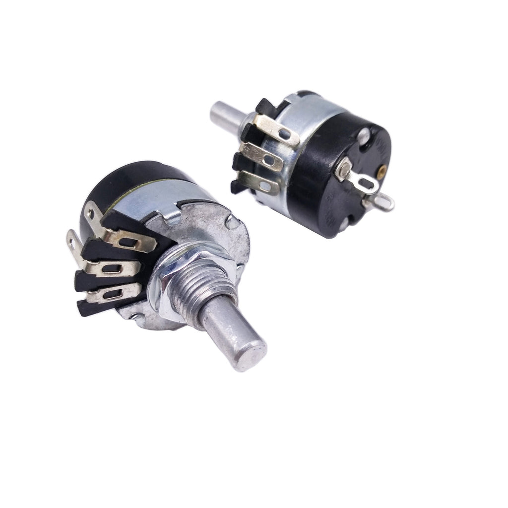 US Stock 2pcs 10K ohm A10K Logarithmic Nolinear Potentiometer Switch WH134-2