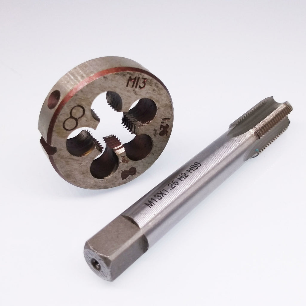 US Stock HSS M13 x 1.25mm Tap & M13 x 1.25mm Die Metric Thread Right Hand