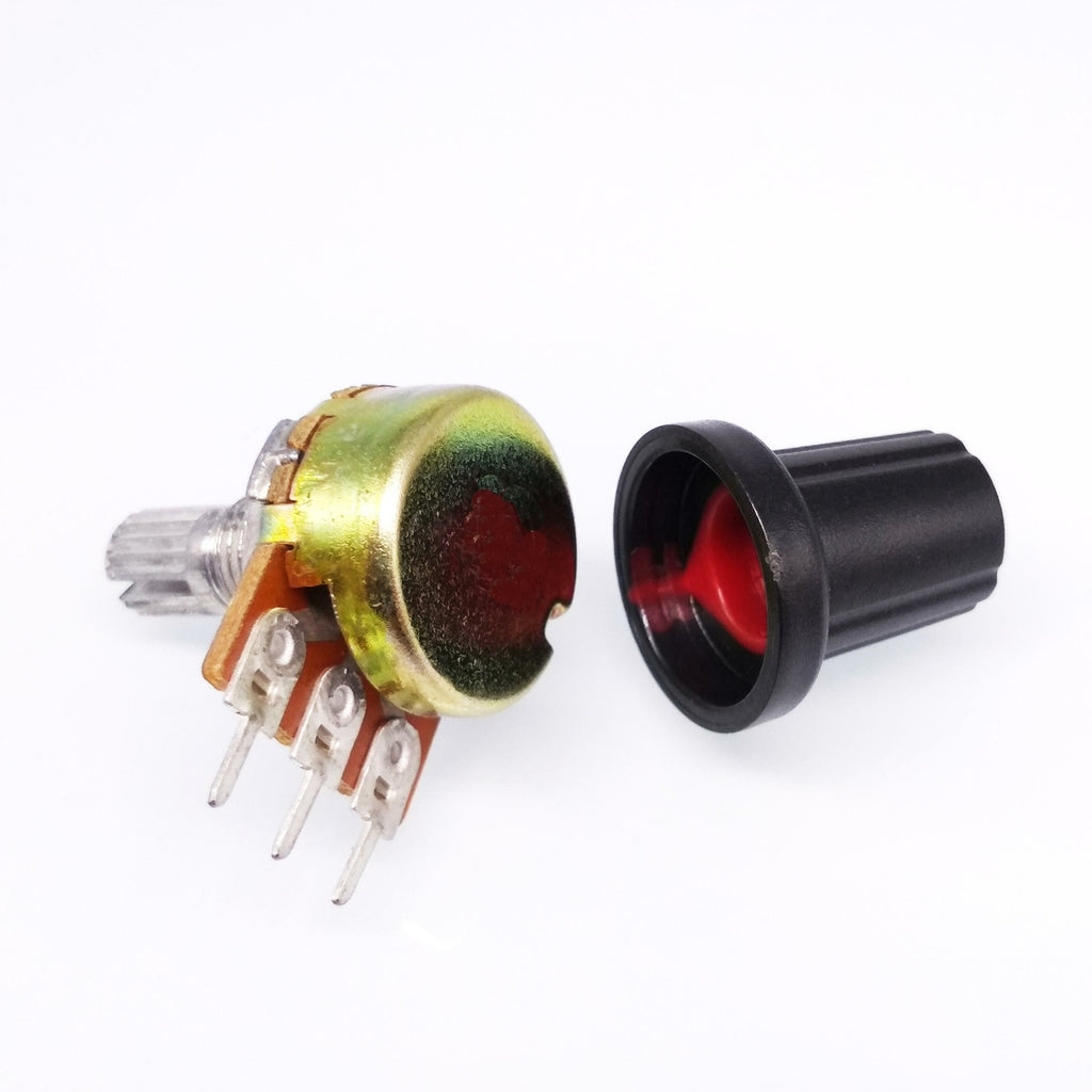 US Stock 10 Units 1K B1K OHM Linear Taper Rotary Potentiometer POT Red Knob
