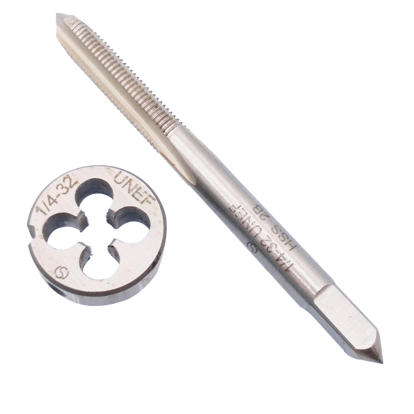 1 set HSS 1/4-32 UNEF Tap & 1/4-32 UNEF Die Right Hand