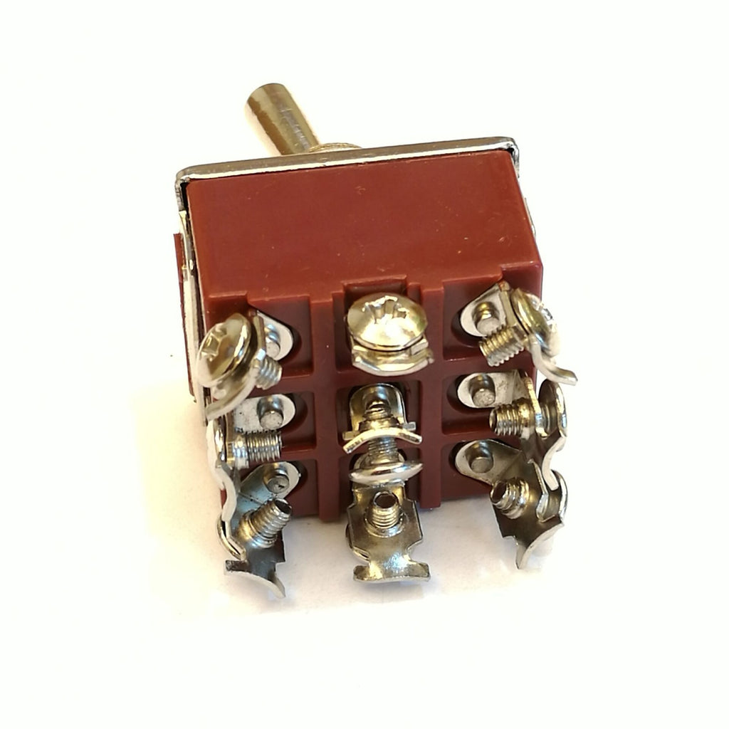 3PDT 3 Position 9 Screw PIN Terminals Toggle Switch AC380V 10A E-TEN303