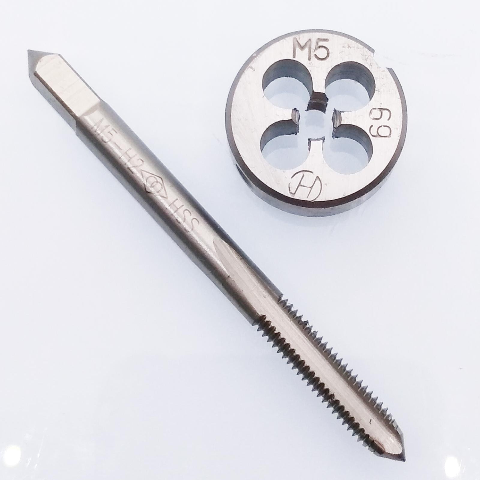 US Stock HSS M5 x 0.8mm Tap & M5 x 0.8mm Die Metric Thread Right Hand