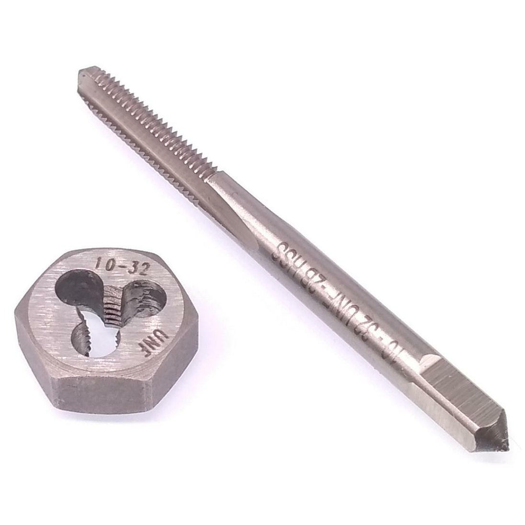 US Stock HSS 10-32 Tap & 10-32 Hexagon Die Thread Right Hand Set