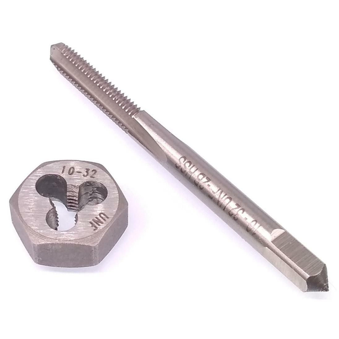 US Stock HSS 10-32 Tap & 10-32 Hexagon Die Thread Right Hand Set