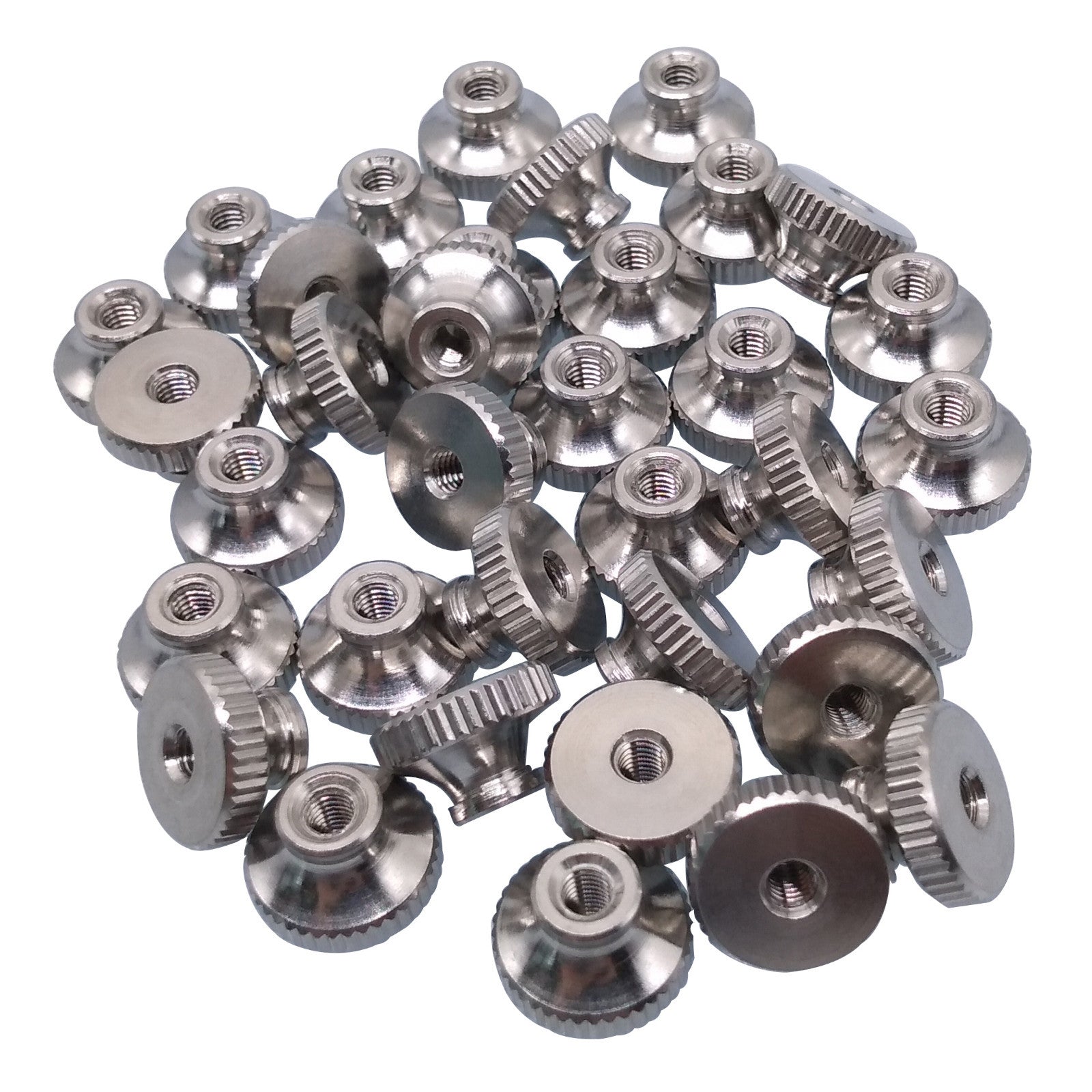 US Stock 10pcs M3 x 0.5mm Stainless Steel Knurled Thumb Nut Right Hand Thread